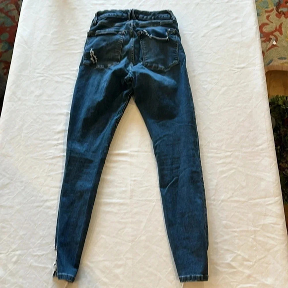 Good American GOOD WAIST HIGH RISE SKINNY JEANS GW067T Size 06/28 Inseam 29" - Picture 5 of 6